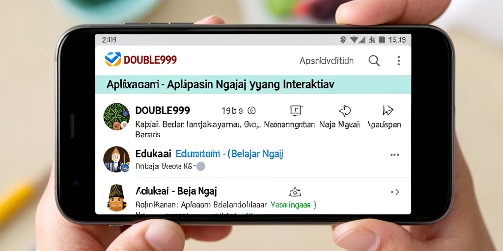 Antarmuka aplikasi yang user-friendly untuk Belajar Ngaji.