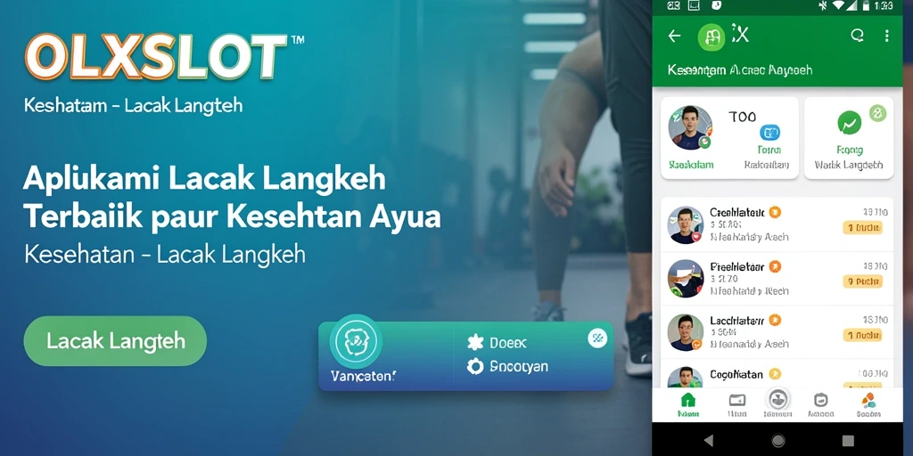 Tampilan intuitif aplikasi OLXSLOT untuk pelacakan langkah.
