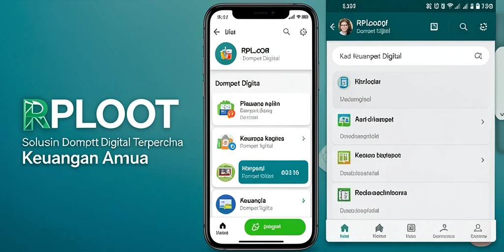 Antarmuka RPLOOT yang sederhana dan fungsional sebagai Dompet Digital.